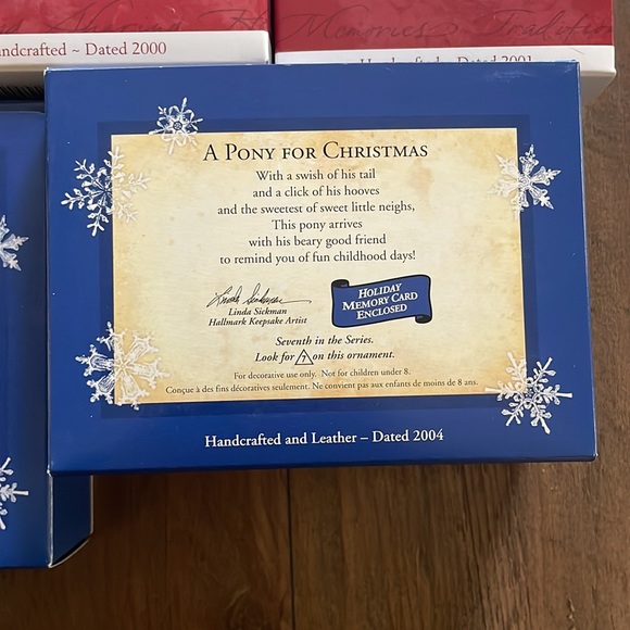 Hallmark Christmas Keepsake Ornament Lot “A Pony for Christmas” Series 1998-2004 - Picture 7 of 14